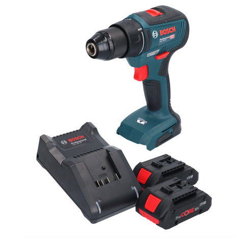 Bosch GSR 18V-55 Profesjonalna akumulatorowa wiertarko-wkrętarka 18 V 55 Nm bezszczotkowa + 2x akumulator ProCORE 4,0 Ah + ładowarka