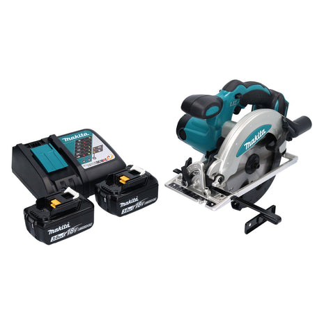 Sega circolare portatile a batteria Makita DSS 610 RF 18 V 165 mm + 2x batteria 3,0 Ah + caricabatterie