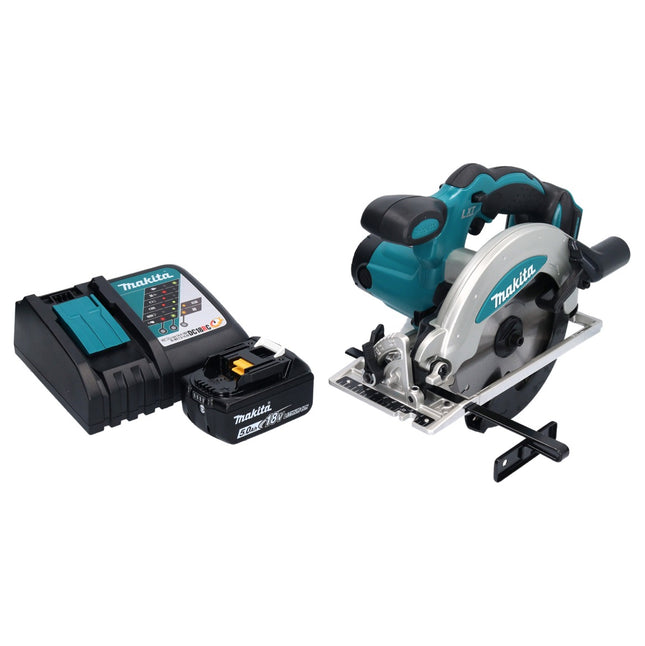 Sierra circular manual sin cable Makita DSS 610 RT1 18 V 165 mm + 1x batería 5,0 Ah + cargador