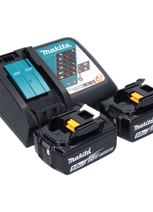 Scie circulaire sur batterie Makita DSS 610 RT 18 V 165 mm + 2x batteries 5,0 Ah + chargeur