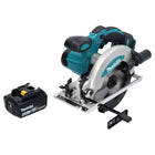 Makita DSS 610 G1 Akku Handkreissäge 18 V 165 mm + 1x Akku 6,0 Ah - ohne Ladegerät