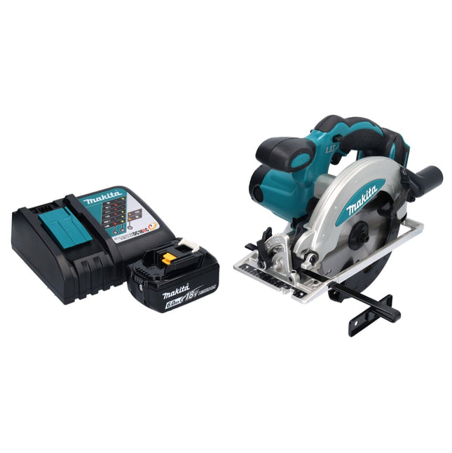 Makita DSS 610 RG1 18 V 165 mm sierra circular manual sin cable + 1x 6.0 Ah batería + cargador
