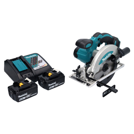 Makita DSS 610 RG Akku Handkreissäge 18 V 165 mm + 2x Akku 6,0 Ah + Ladegerät