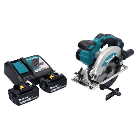 Makita DSS 610 RG scie circulaire sans fil 18 V 165 mm + 2x batterie 6,0 Ah + chargeur