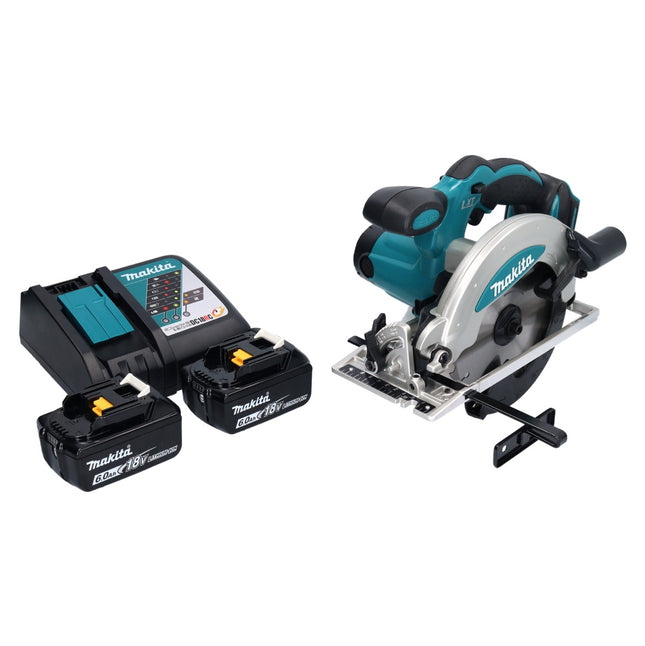 Sierra circular sin cable Makita DSS 610 RG 18 V 165 mm + 2x batería 6,0 Ah + cargador