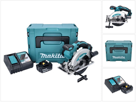 Makita DSS 610 RM1J Sega circolare a batteria 18 V 165 mm + 1x batteria 4,0 Ah + caricatore + Makpac