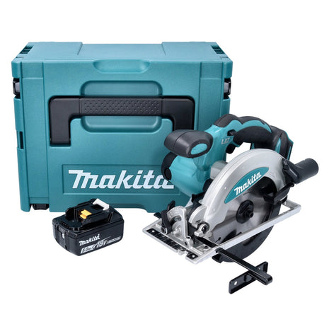 Makita DSS 610 T1J Scie circulaire 18 V 165 mm + 1x batterie 5,0 Ah + Makpac - sans chargeur