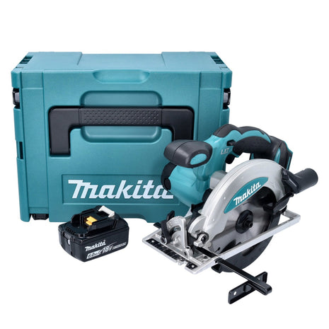 Makita DSS 610 G1J Scie circulaire 18 V 165 mm + 1x batterie 6,0 Ah + Makpac - sans chargeur