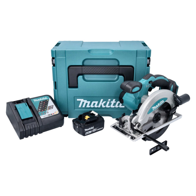Sierra circular sin cable Makita DSS 610 RG1J 18 V 165 mm + 1x batería 6,0 Ah + cargador + Makpac