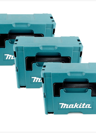 3x Makita Kunststoff Werkzeug Koffer MAKPAC 2 - ohne Einlage - Toolbrothers