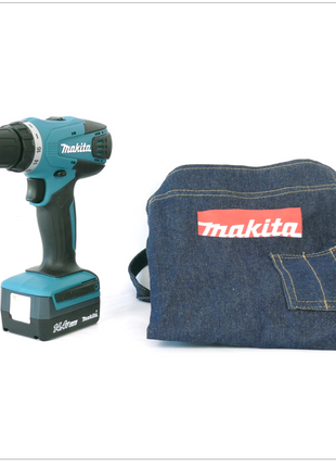 Makita DK14004X1 G-Serie Set mit DF 347 D Akku Bohrschrauber 14,4V + UM 165 D Grasschere + 2x Akku 1,3Ah + Ladegerät + Arbeitsschürze - Toolbrothers