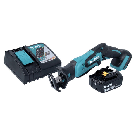 Makita DJR 185 RT1 Scie sabre récipro sans fil 18 V + 1x Batterie 5.0 Ah + Chargeur