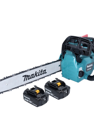 Makita DUC 406 FB Akku Kettensäge 36 V ( 2x 18 V ) 40 cm Brushless + 2x Akku 3,0 Ah - ohne Ladegerät