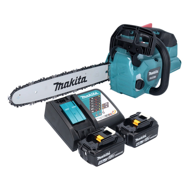 Makita DUC 356 RMB Akumulatorowa pilarka łańcuchowa 36 V ( 2x 18 V ) 35 cm bezszczotkowa + 2x akumulator 4,0 Ah + ładowarka