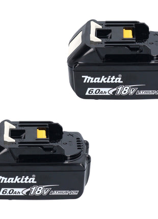 Makita DUC 356 GB Akku Kettensäge 36 V ( 2x 18 V ) 35 cm Brushless + 2x Akku 6,0 Ah - ohne Ladegerät