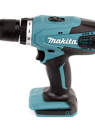 Taladro atornillador a batería Makita DF 457 DWE 18 V 42 Nm Serie G + cortasetos a batería Makita UH 522 DZ + 2 baterías de 1,5 Ah + cargador + juego de brocas de 101 piezas + maletín