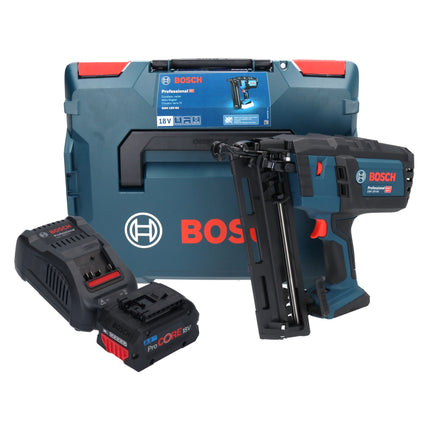 Bosch GNH 18V-64 Clavadora a batería 18 V 64 mm 1,6 mm + 1x batería ProCORE 8,0 Ah + cargador + L-Boxx