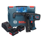 Bosch GNH 18V-64 Clavadora a batería 18 V 64 mm 1,6 mm + 2x batería ProCORE 8,0 Ah + cargador + L-Boxx