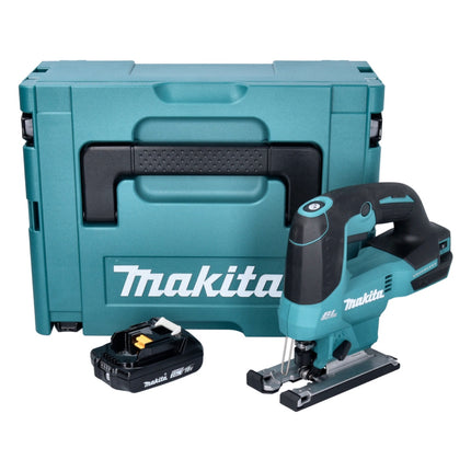 Makita DJV 184 A1J Cordless pendulum action jigsaw 18 V brushless + 1x rechargeable battery 2.0 Ah + Makpac - without charger