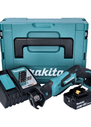 Makita DJR 185 RT1J Akku Recipro Säbelsäge 18 V + 1x Akku 5,0 Ah + Ladegerät + Makpac