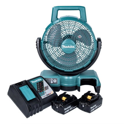 Ventilatore a batteria Makita DCF 203 RG 14,4 V - 18 V + 2x batterie 6,0 Ah + caricatore
