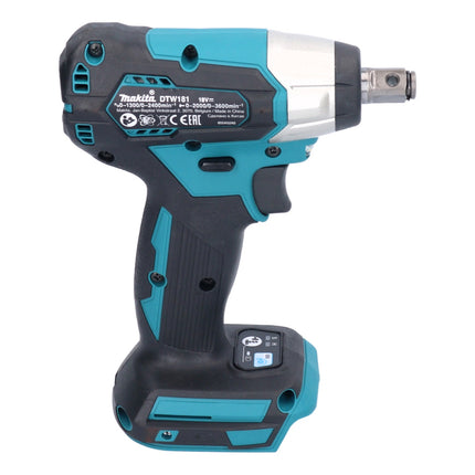 Llave de impacto sin cable Makita DTW 181 RF 18 V 210 Nm 1/2" sin escobillas + 2x batería recargable 3,0 Ah + cargador