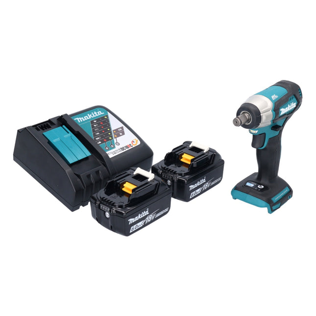 Makita DTW 181 RG akumulatorowy klucz udarowy 18 V 210 Nm 1/2" bezszczotkowy + 2x akumulator 6,0 Ah + ładowarka