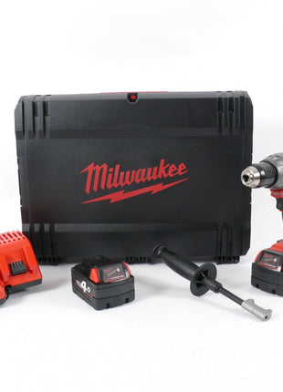 Milwaukee M18 CPD 402 C 18V Li-ion Akku Schlagbohschrauber + 2x Milwaukee Akku, Ladegerät, Koffer - Toolbrothers