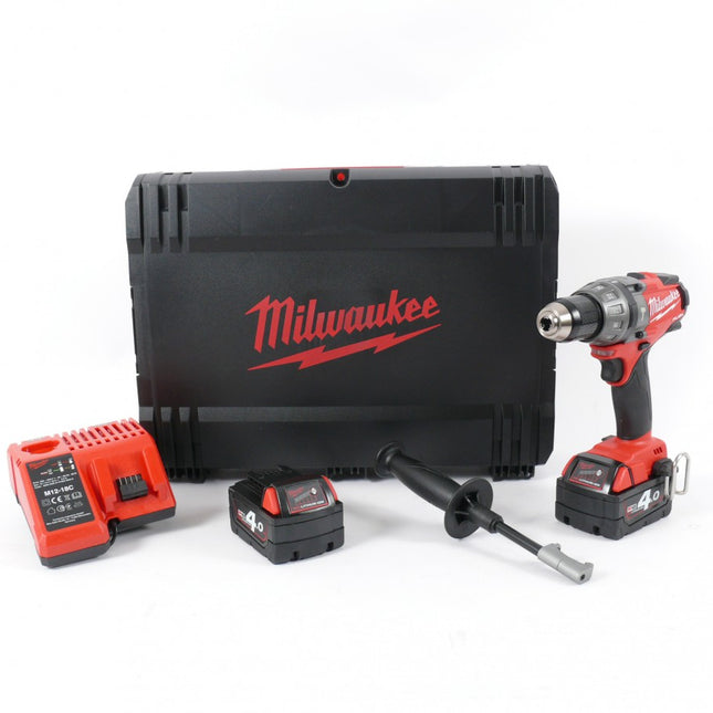 Milwaukee M18 CPD 402 C 18V Li-ion Akku Schlagbohschrauber + 2x Milwaukee Akku, Ladegerät, Koffer - Toolbrothers