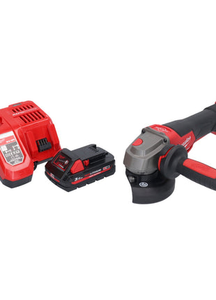 Milwaukee M18 FSAGV115XPDB-301 Akku Winkelschleifer 18 V 115 mm Brushless + 1x Akku 3,0 Ah + Ladegerät