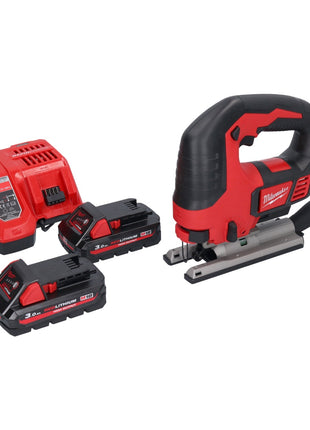 Milwaukee M18 BJS-302 Akku Stichsäge 18 V + 2x Akku 3,0 Ah + Ladegerät