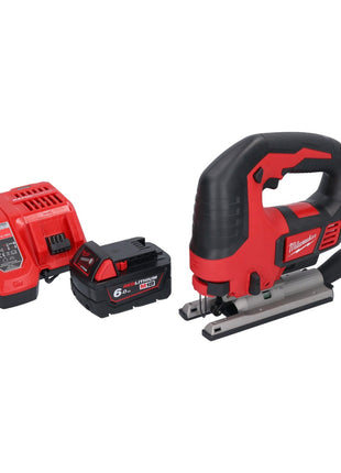 Scie sauteuse à batterie Milwaukee M18 BJS-601 18 V + 1x batterie 6,0 Ah + chargeur