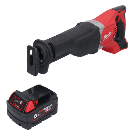 Sierra de sable Milwaukee M18 BSX-501 a batería 18 V + 1x batería 5,0 Ah - sin cargador