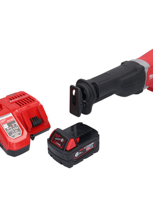 Milwaukee M18 BSX-601 Akku Recipro Säbelsäge 18 V + 1x Akku 6,0 Ah + Ladegerät