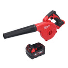 Milwaukee M18 BBL-501 Akku Gebläse 18 V + 1x Akku 5,0 Ah - ohne Ladegerät