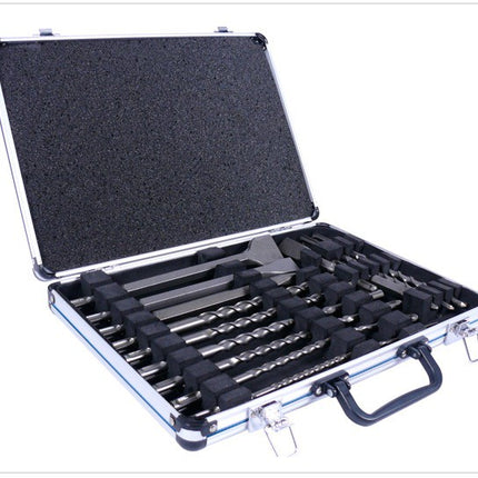Makita D-42444 SDS-Plus Bohrer-Meißel-Set 17 tlg. im Alu Koffer - Toolbrothers