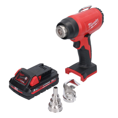 Milwaukee M18 BHG-301 Akku Heißluftgebläse 18 V 470 °C + 1x Akku 3,0 Ah - ohne Ladegerät - Toolbrothers