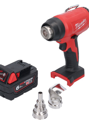 Milwaukee M18 BHG-601 Akku Heißluftgebläse 18 V 470 °C + 1x Akku 6,0 Ah - ohne Ladegerät