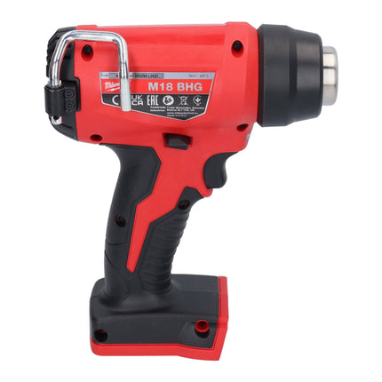 Soplador de aire caliente a batería Milwaukee M18 BHG-602 18 V 470 °C + 2x baterías 6,0 Ah + cargador