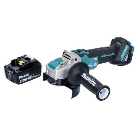 Makita DGA 521 M1X1 Meuleuse d'angle sans fil 18 V 125 mm X-LOCK Brushless + 1x batterie 4,0 Ah - sans chargeur