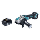 Amoladora angular a batería Makita DGA 521 T1X1 18 V 125 mm X-LOCK sin escobillas + 1x batería 5,0 Ah - sin cargador