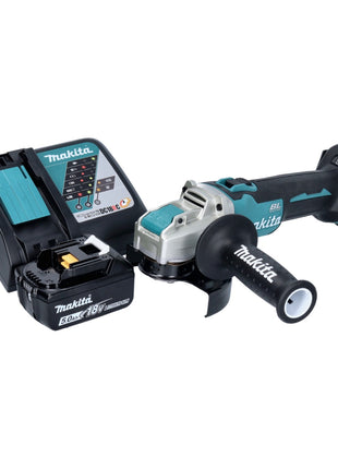 Makita DGA 521 RT1X1 Meuleuse d'angle sur batterie 18 V 125 mm X-LOCK brushless + 1x batterie 5,0 Ah + chargeur