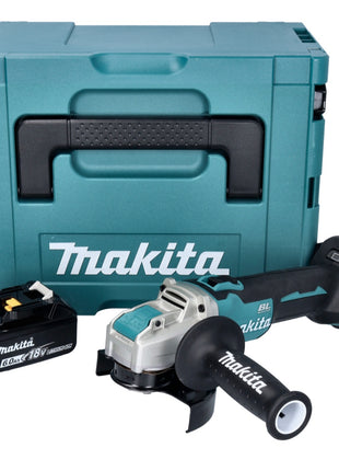 Makita DGA 521 G1X1J Meuleuse d'angle sur batterie 18 V 125 mm X-LOCK Brushless + 1x batterie 6,0 Ah + Makpac - sans chargeur