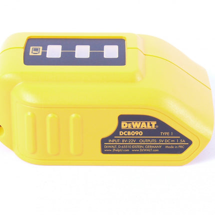 Dewalt DCB 090 Akku Adapter mit USB-Anschluss DCB090-XJ - Toolbrothers