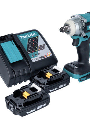 Makita DTW 285 RA Akku Schlagschrauber 18 V 280 Nm 1/2" Brushless + 2x Akku 2,0 Ah + Ladegerät