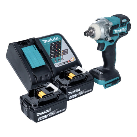 Makita DTW 285 RM Atornillador de impacto inalámbrico 18 V 280 Nm 1/2" sin escobillas + 2x batería 4,0 Ah + cargador