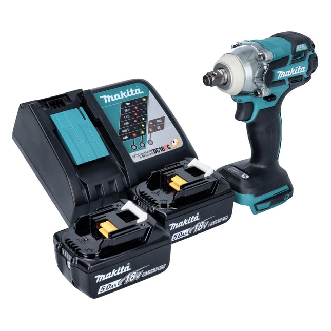 Makita DTW285RT Cordless Hammer Drill 280Nm 18V 1/2" Brushless + 2x Batteries 5.0Ah + Charger
