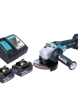 Makita DGA 513 RF Akku Winkelschleifer 18 V 125 mm Brushless + 2x Akku 3,0 Ah + Ladegerät