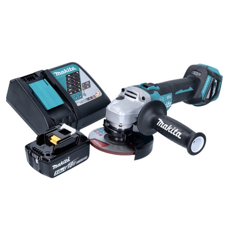 Smerigliatrice angolare a batteria Makita DGA 513 RT1 18 V 125 mm brushless + 1x batteria ricaricabile 5,0 Ah + caricabatteria