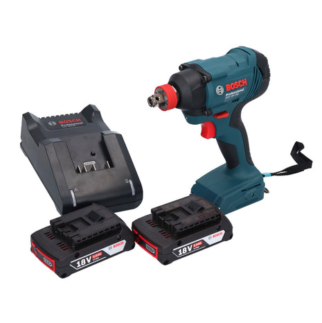 Bosch GDX 18V-180 Akku Drehschlagschrauber 18 V 180 Nm 1/2" + 2x Akku 2,0 Ah + Ladegerät - Toolbrothers